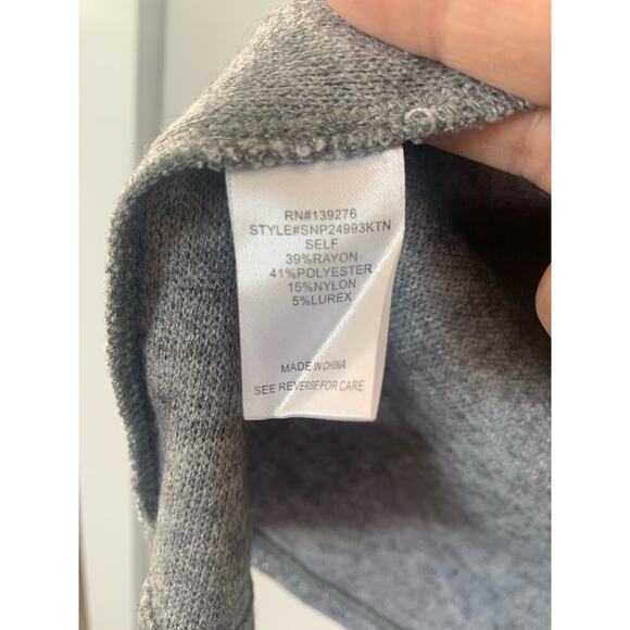 NWT Les Serein Puff Sleeve Long Sleeve Top Soft Gray Size XSmall - Picture 7 of 7